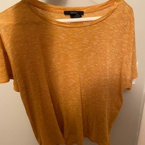 Yellow forever 21 T-shirt